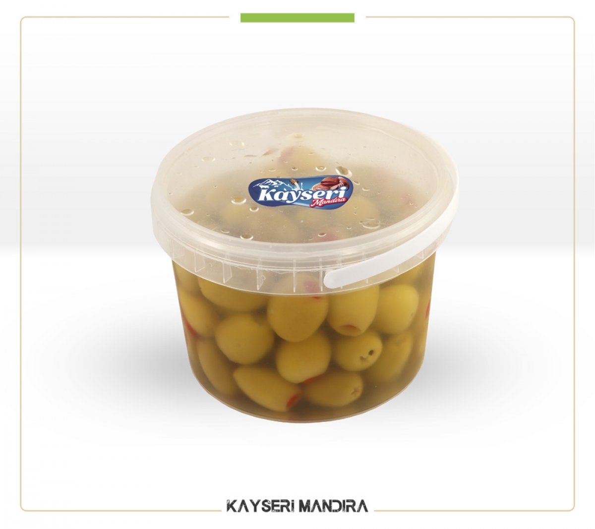 Domat Biberli Yeşil Zeytin